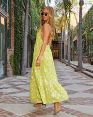 Seaglass Skies Halter Maxi Dress