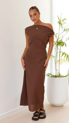 Luci Maxi Dress Brown