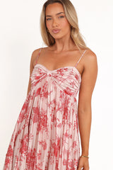 Vikki Dress Red Floral