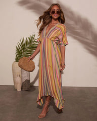 Vivica Striped Maxi Dress