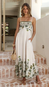 Jaylene Maxi Dress Palm Garden