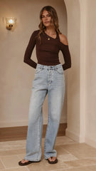 Romy Long Sleeve Top Chocolate