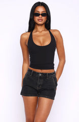 Sunbliss Halter Top Black