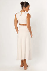 Sola Midi Dress White