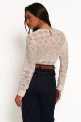 Maddot Long Sleeve Top Cream