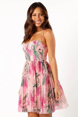 Achanti Mini Dress Pink Floral