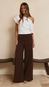 Maeva Tailored Pants Brown