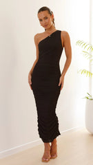 Natalia Midi Dress Black