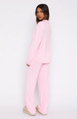 Pillow Talk Long Sleeve Pyjama Set Baby Pink