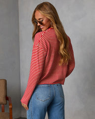 Madeley Contrast Striped Cardigan