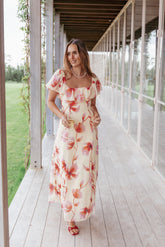 Kamie Maxi Dress Pink Floral