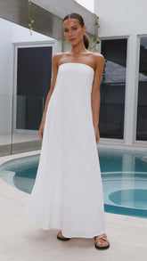 Connie Maxi Dress White