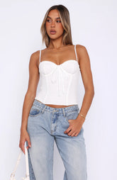 Way You Feel Bustier White