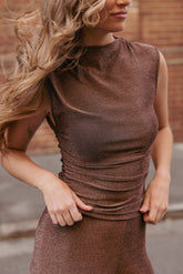 Nissa Lurex Top Bronze