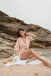 Myles Short Set Red Stripe
