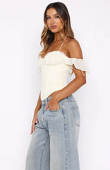 Love Is Free Bustier Off White