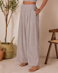 Thea High Rise Striped Pants