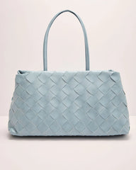 Christy Woven Vegan Leather Tote