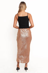 Mata Midi Skirt Golden Sand