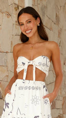 Bella Crop Top Seabreeze