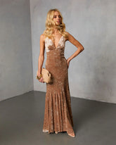 Sloanna Velvet Maxi Dress