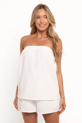Alicent Romper White