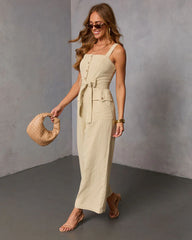 Suelie Waist Tie Jumpsuit