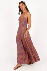 Harlee Wide Leg Jumpsuit Orange
