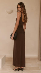 Kalaia Maxi Dress Chocolate