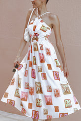 Madi Maxi Dress White Multi