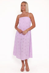 Narcissa Strapless Maxi Dress Lilac