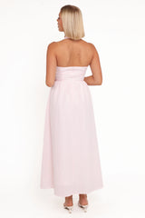 Margerie Halter Dress Pink Gingham