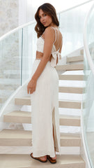 Sidney Top and Skirt Set Beige