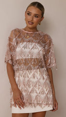 Lira Sequin Tee Pink