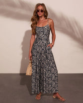 Seaside Darling Abstract Print Jumpsuit