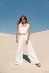 Devlin Pant Cloud White