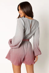 Rebecca Gradient Romper Pink