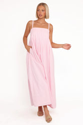 Corfu Midi Dress Pink