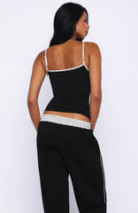 Pure Attraction Singlet Top Black