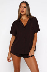 Dreamscape Pyjama Set Chocolate