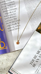January Birthstone Necklace Garnet
