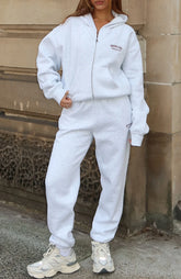 Cant Miss It Sweatpants Grey Marle Rose Gold