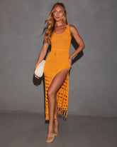 Caliana Tassel Cover Up Maxi Dress