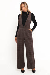 Yvettie Jumpsuit Brown