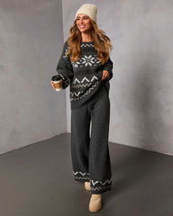 Sleighbell Snow Fair Isle Knit Pant
