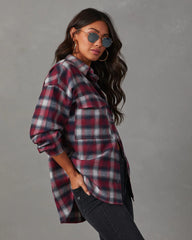 Petaluma Cotton Blend Plaid Button Down Top TEST Copy