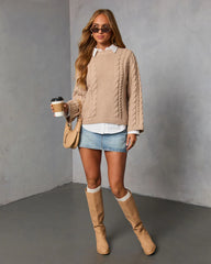 Acorn Trail Cable Knit Sweater