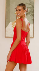 Bethi Mini Dress Red