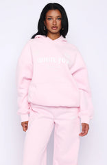 Vibe Too High Oversized Hoodie Pink