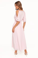 Nellie Midi Dress Petal Pink